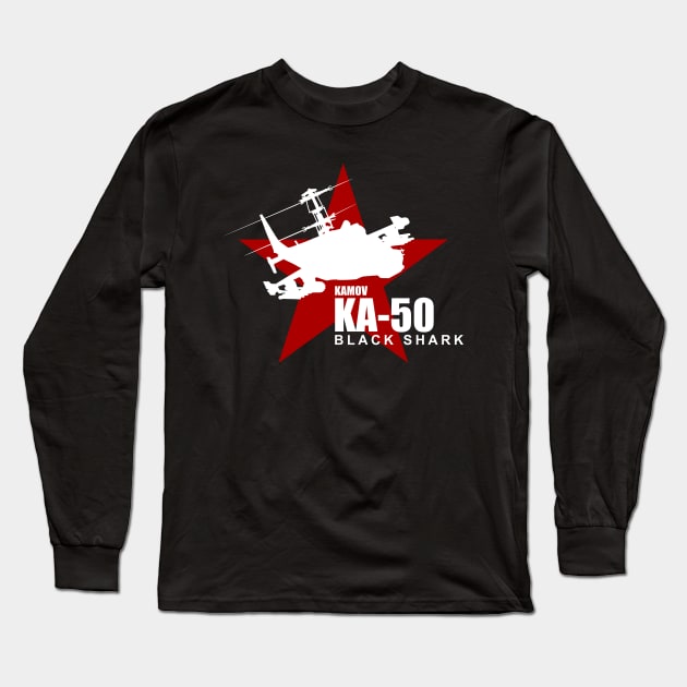 KA-50 Black Shark Long Sleeve T-Shirt by TCP